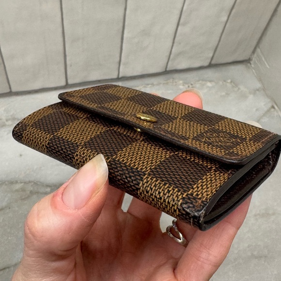🔥 SOLD 🔥 Louis Vuitton Porte Monnaie Plat Damier Brown card case - Picture 12 of 16